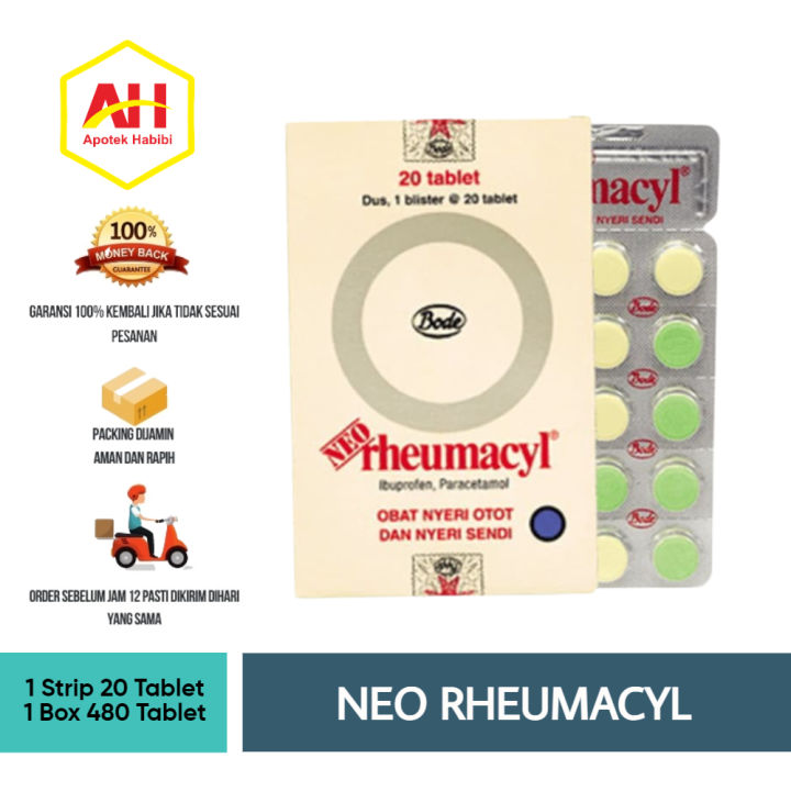 Neo Rheumacyl 1 strip isi 20 tablet Obat Neo rheumacyl Obat Remasil Neo Remasil Rhemasil Obat Nyeri otot dan sendi