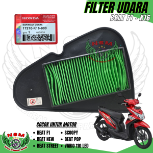 FILTER UDARA BEAT F1 K16 / BEAT NEW / VARIO 110 F1 / BEAT ESP / BEAT POP / BEAT STREET