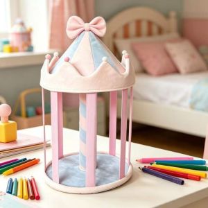 ZGNAY MALL Space Saving Hair Accessory Display Cute Bow Design Large Capacity Hair Bows Holder Convenient 8 Rows Baby Hair Accessory Rack Children