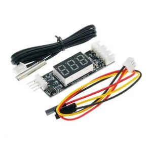 12V 3A 4 Wire PWM Fan Speed Controller Digital Display Quiet Mode Full Speed Adjustment With Emergency Shutoffs