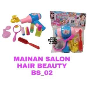 Mainan Anak Perempuan Beauty Salon BS 02 /Mainan Edukasi Anak Hair Dryer Salon Salonan Perempuan Lovely Beauty Salon Mainan Tata Riasan Untuk Anak Perempuan Set Lengkap Ada Hair Dryer Menggunakan Baterai
