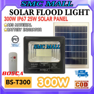 BOSCA Solar Flood Light Led Outdoor Flood Lights Street Lamp BS-T300 300W IP67 Solar Panel 25W/6V Waterproof With Remote