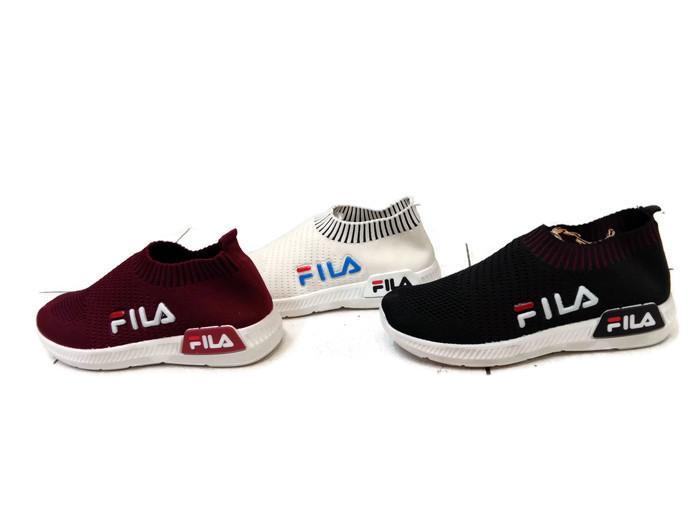Sepatu Wanita IMPOR SLIP ON FILA Tebal, Nyaman, Murah Lazada