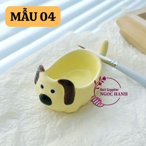 Cốc đựng dung dịch hình thú cốc pha màu cốc rửa cọ dụng cụ chuyên dụng ngành nail - D075