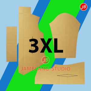 Pola Instan Kebaya  Kutu Baru ( IS 001 ) [ Bukan Pakaian ] Pola Baju Jamblang Store