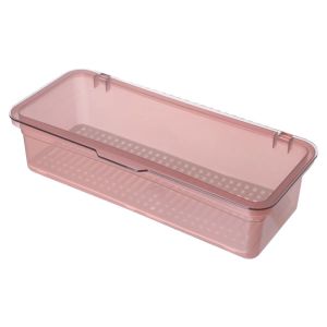 Transparent Kitchen Utensil Holder Chopsticks Storage Box Dustproof Organizer with 2 Colors Chopsticks