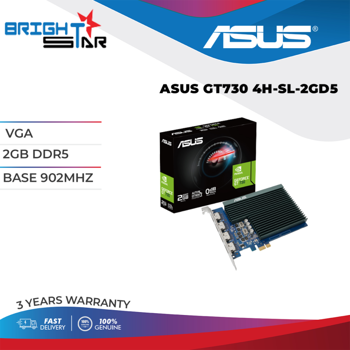 ASUS Graphics Card NVIDIA GeForce GT 730 ( 2GB DDR5 | Base 902Mhz