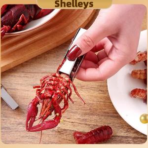 [Shelleys] 2 cái Crawfish Peeler công cụ thép không gỉ Crawfish Peeler công cụ tôm càng bắn phá thiết bị hải sản công cụ-dễ dàng lột Tôm đuôi