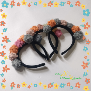 Bando Pom-pom warna-warni lucu Bando warna warni Bando model korea Bando pompom keriting 7 warna | 3558 [TERMURAAH!!!] MSG