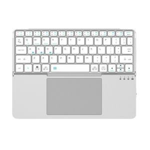 MIRELINA with Touchpad Bluetooth Keyboard Folding PC Phone Holder Tablet Keyboard Wireless Foldable Keyboard for iOS/Android/Windows/Mac