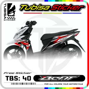 Sticker Striping Variasi Beat Esp/Street - Stiker Striping Variasi Motor Beat Esp/Street . TBS.40