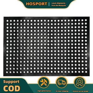 【HOSPORT】 Anti Fatigue Rubber Floor Mat Non-Slip Restaurant Mat Restaurant Commercial Kitchen Mat for Indoor Outdoor Wet Area Pool Entry Garden