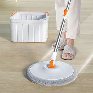 [Local Seller] (2 x Mop Head) Magic Microfiber Spin Mop Clean & Dirty Water Separated Square Bucket Spin Mop