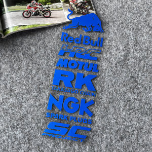 Red Bull HRC Sticker Motorcycle Modification Sponsor Reflective Waterproof Decoration Helmet Stickers Scratch Cover Sticker Suitable for YAMAHA HONDA SUZUKI KTM DUCATI BMW Kawasaki