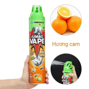 Xịt Muỗi JUMBO 2 Vòi Hương Cam Chanh 600ml