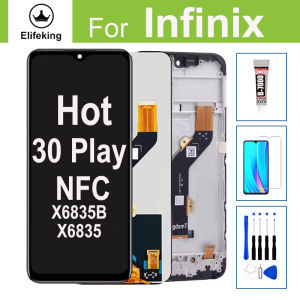 Original LCD For Infinix Hot 30 Play NFC X6835B X6835 Display Touch Screen Digitizer Assembly Parts+Tools+Tempered Glass