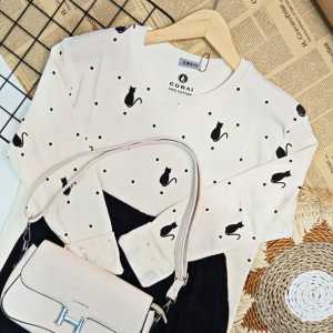 BAJU KAOS WANITA LENGAN PANJANG // KAOS MOTIF TERBARU // KAOS WANITA MURAH // KAOS PRINTING/ KAOS TEBAL/KAOS TERLARIS/ KAOS BEST SELLER/ KAOSPANJANG