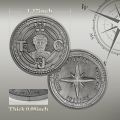 Cardinal Virtues Coin Stoic Challenge Coin Four Virtues Stoicism Medallion Daily Stoic Reminder Coin. 