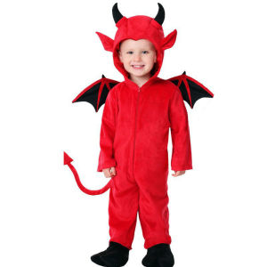 Halloween childrens costume cute little devil bat performance outfit for boys and girls role-playing vampire costume