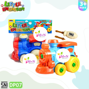MwnToys Mainan DIY Train Kereta Bongkar Pasang OCT5743