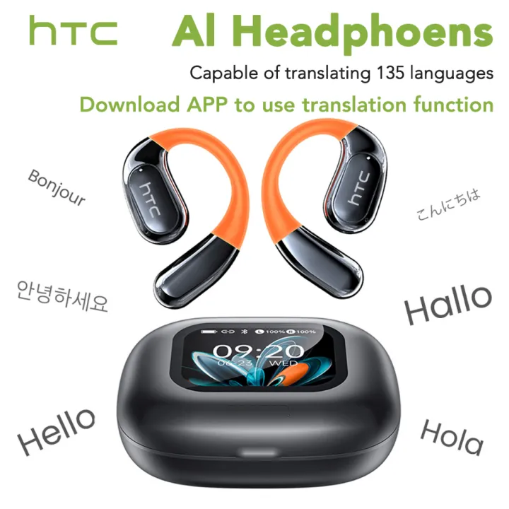 HTC NE27 AI Dịch thuật thời gian thực Tai nghe BluetoothTWS Bluetooth 6.0 Chất lượng âm thanh HiFi IPX5 Tai nghe không dây chống nước Bảo hành một năm | BigBuy360 - bigbuy360.vn