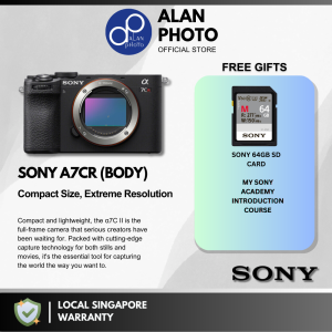 Sony a7CR ILCE-7CR Mirrorless Camera Body | Sony Singapore Warranty [Free 64GB]