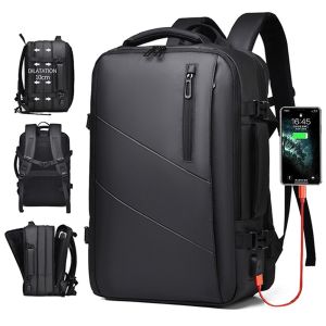 Business Trip Travel Bag 15.6 inches Laptop Bag Large Capacity Men Backpack With USB Charging