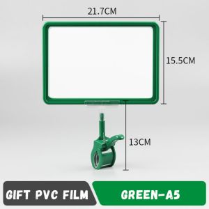 MASTERYX A4/A5 Price Tag Clip Color Plastic Merchandise Price Display Clip High Quality Rotatable Desktop Message Postcard Holder Supermarkets