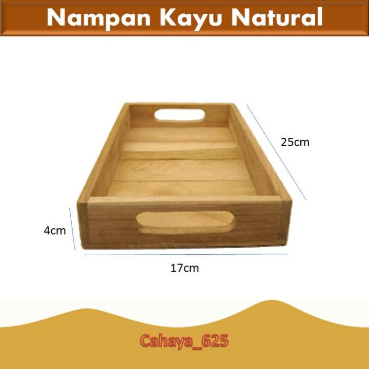 Nampan Kayu Jati Aesthetic Baki Kayu Jati Tray Kayu Nampan Kayu Cantik Baki Aesthetic