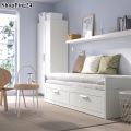 เตียงนอน โซฟาเบด Sofa Bed Day Bed ดีสำหรับคอนโด เตียงเดย์เบด 2ลิ้นชัก + ที่นอน 2ชุด ปรับเป็นเตียงคู่ได้  จาก 80 เป็น 160 เซน. 