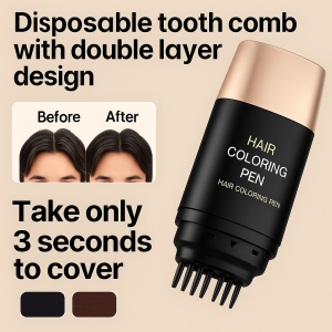 Disposable Hairdressing Pen Covering Gray Hair with Teeth Replenishing Dyeing Tools