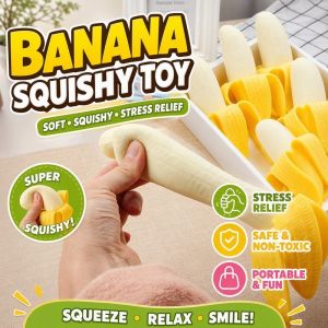 Realistic Peeling Banana Squishy Soft Scented Slow Rising Stress Relief Sensory Squeeze Toy