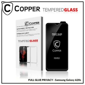 Samsung A20s - COPPER Tempered Glass Privacy Anti Spy (Full Glue)