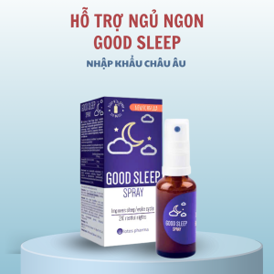 Melatonin xịt ngủ Good Sleep vào giấc nhanh ngủ tự nhiên hoàn toàn không có tác dụng phụ