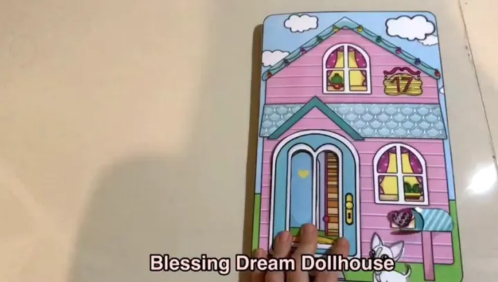 DIY Paper Doll House Cute Pink QUIET BOOK (printable belum dirangkai ...