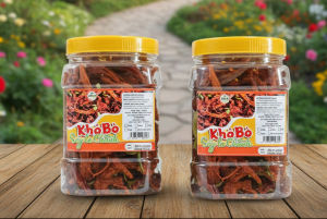 500Gr BÒ KHÔ ĐẬP TỎI LÁ CHANH XÉ SỢI LỚN SIÊU NGON