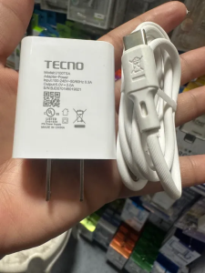 lucky p: Super Boost Tecno Original 18W Fast Charger + 2.4A USB Cable |type c / Micro USB
