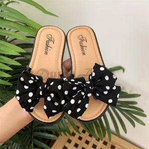 SANDAL SELOP ANAK PEREMPUAN TERBARU / SENDAL FLAT ANAK CEWEK MOTIF PITA POLKADOT KEKINIAN / SANDAL KARET BERKUALITAS