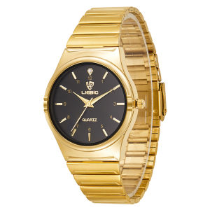 LIEBIG Classic Golden Watch For Women Waterproof 2024 Stainless Steel Fashion Womens Quartz Watch Womens Formal Watches
