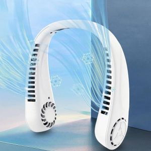 [Available] New neck fan portable bladeless cooling 5-speed wind 2000mAh hanging neck mini shoulder fan