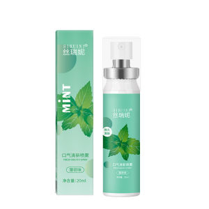 20ml Mouth Spray for Bad Breath Mint Peach Breath Freshener Lasting Fresh Breath Oral Spray Portable