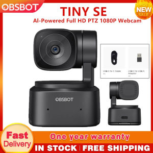 OBSBOT TINY SE 1080P Al-Powered Full HD PTZ Webcam Built-in Microphone Zone Tracking Gesture Control 2.0
