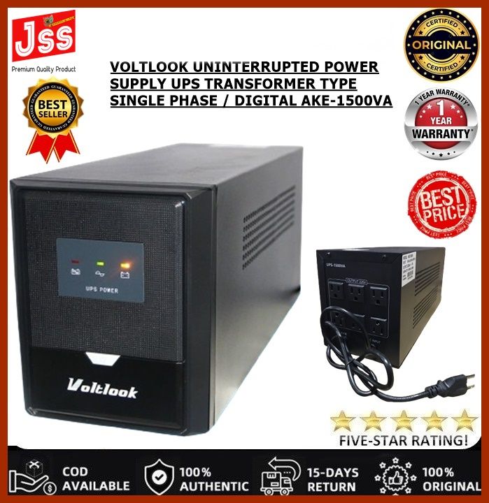 VOLTLOOK JSS UNINTERRUPTED POWER SUPPLY UPS TRANSFORMER TYPE SINGLE
