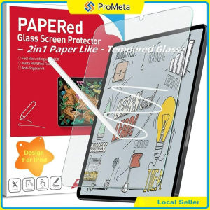 Pelindung Skrin Kaca Terbaja Matte 2in1 Paperlike 2in1 Paperlike Matte Tempered Glass Screen Protector For iPad Air 7 8 M3 2025 M4 ipad 11th A16 Air 6 5 4 10.9 Pro 2024 Pro 11 12.9" 7/8/9 10 gen mini 6 7