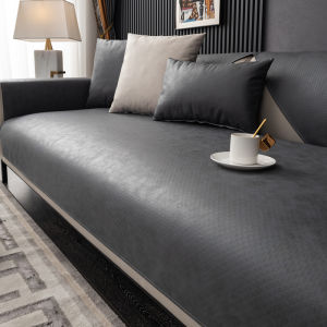 Waterproof Sofa Cover High Tech Leather Feeling Woven Cotton Sofa Blanket Solid Colour Anti Slip Sofa Decoration Dust Proof No Stick of Hair