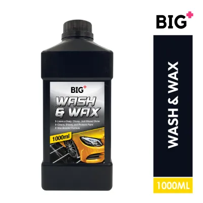 BIG+ Wash & Wax Car Shampoo (1000ml) Premium Automotive Care Car Wash Shampoo Wax Polish Car Detailing Kit
