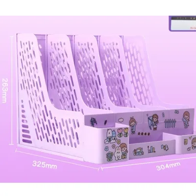 [Mới] Khay Kệ Đựng Tài Liệu Văn Phòng A4 / Giá Kệ Đựng Sách Vở - Tặng Kèm Sticker Xinh Xắn