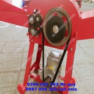 Máy Băm Rơm Có Lô Cuốn Tự Động - Máy Băm Cỏ Công Suất 4HP Sử Dụng Dây Curoa