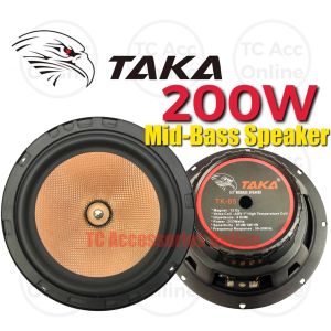 TAKA 6.5 Strong Mid-Bass Car Speaker TK65 Suitable for all type of car Front and Rear Speaker