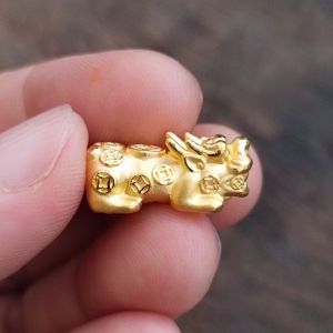 Tiara Jaya88 #Gelang Emas Pi Xui Liontin Charm Emas Pi Xiu Melambangkan Keberuntungan Dan Kemakmuran Mas 9999